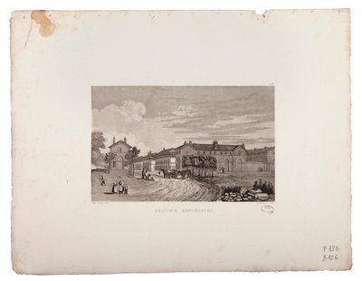 Montmartre Abattoir door Jacques Alphonse Testard